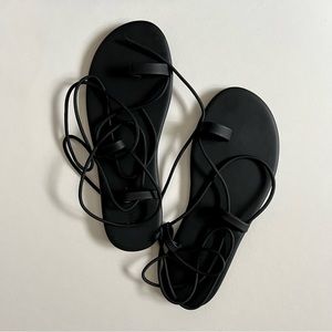 OAK + FORT Lace Up Sandals (SZ 5)